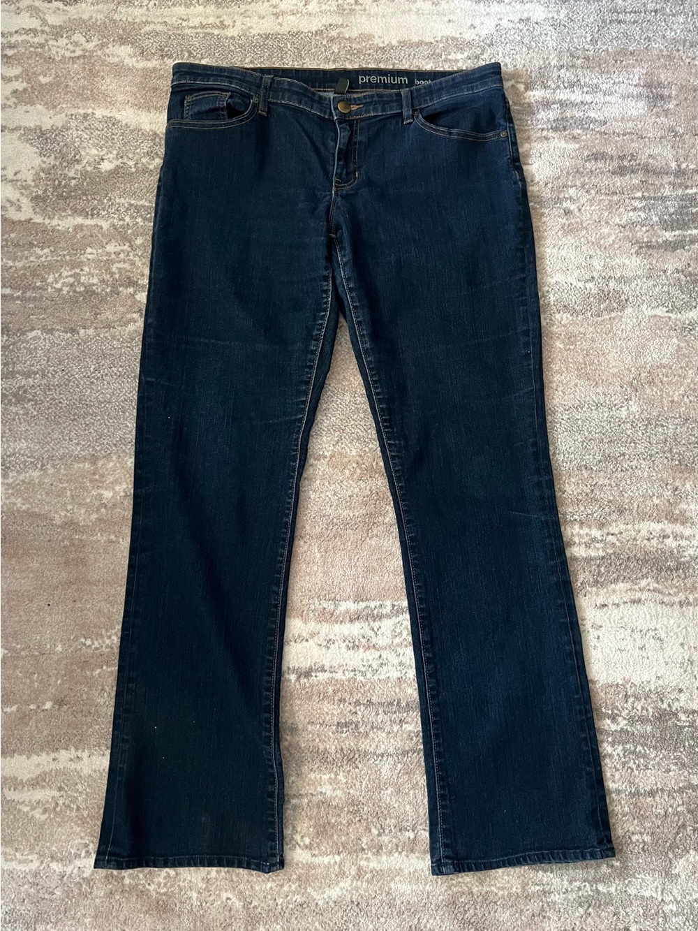 Vintage GAP Darkwash Denim Low Rise Bootcut size 14 Tall